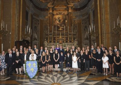 Königliche Familie von Bourbon und Sizilien versammelte sich in der Kirche San Ferdinando in Neapel