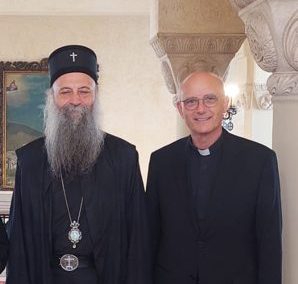 Prior Prof. Schwartz trifft Seine Heiligkeit Patriarch Porfirije