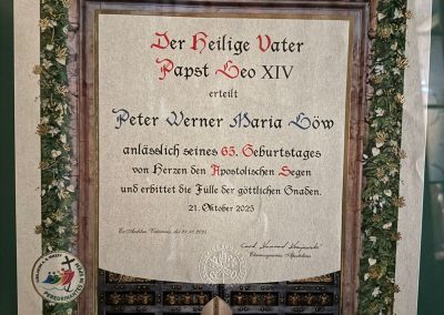 Papst Leo XIV erteilt Delegat Apostolischen Segen zum Geburtstag